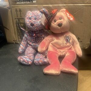 Ty Beanie Babies - USA , PGA Bear